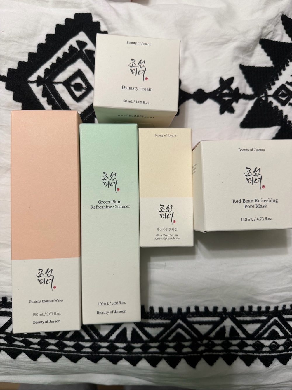 Beauty of Joseon 5-Piece Skincare Set Cleanser Serum Cream Mask NEW